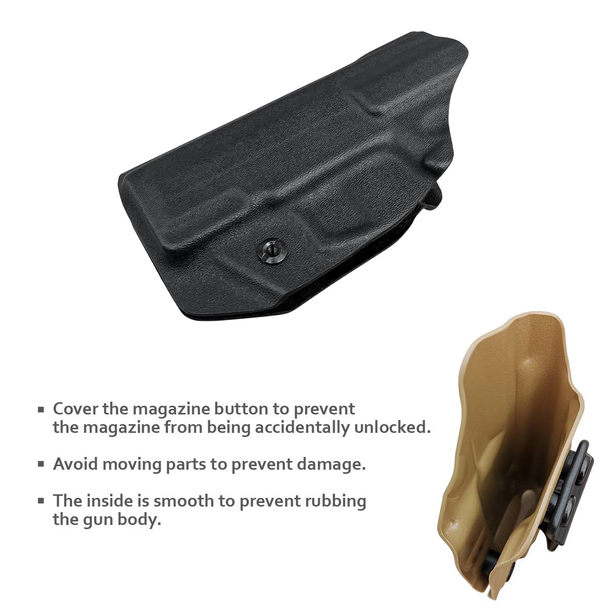 جراب أسود للتاوروس g3c و g2c kydex g2s/pt111 g2/pt140 ، 9 ، اليد اليمنى ، الأسود