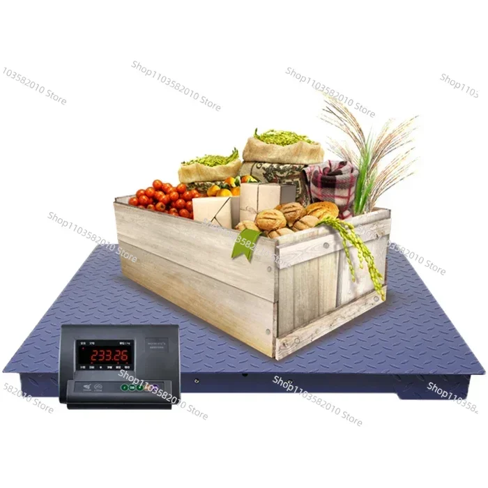 Digital Electronic Weight Platform Weighing Floor Scale 1000 kg 2000 kg 3000 kg with checkered plate