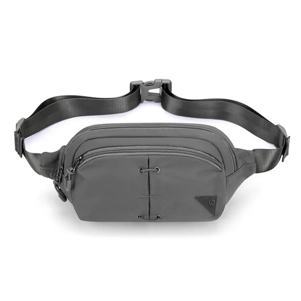

New Waterproof Waist Bag Green Color Nylon Chest Bag Large Storage Lightweight Storage Bag Outdoor