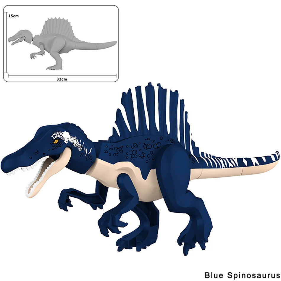 Jurassic Dinosaurier-Welt Großes Spinosaurus-Modell Bausteine-Set DIY Jurassic Dino Park Montage-Spielzeug für Jungen Geschenke