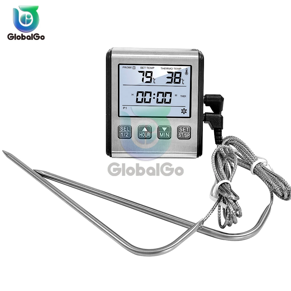 

TP710 Digital Timing Food Thermometer Temperature Meter with Timer Function Meat Probe Electronic Kitchen Tools For Cooking BBQ