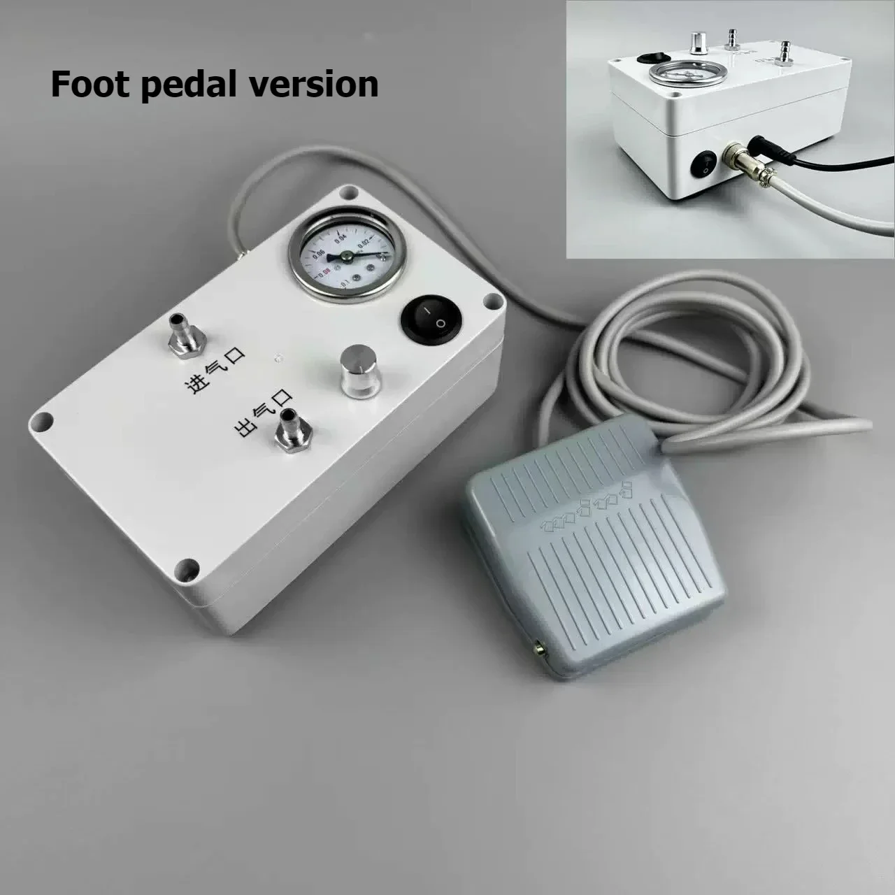 -80KPa Adjustable Flow Lab Vacuum Pump Stainless Steel Defoaming Tank 700-1400ML