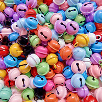 10/30pcs 17mm Colorful Bell Keyring Pendant Keychain Charms DIY Jewelry Making Bracelet Necklace Key Ring Pendant Accessories