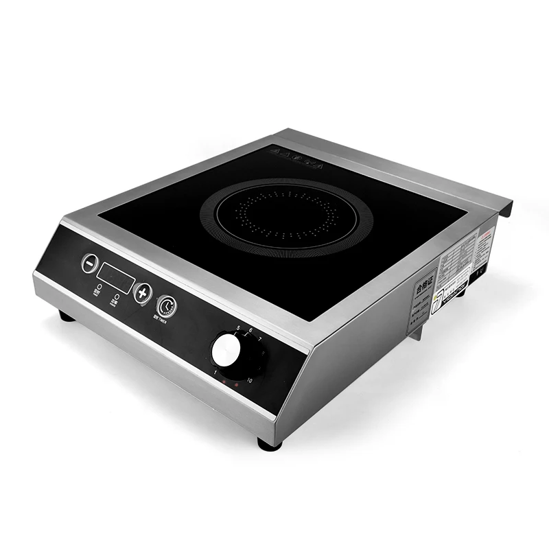 

High Power 3500W Commercial Electric Induction Cooker Concave Flat Ceramic Cooktop Stainless Steel Kitchen Stove