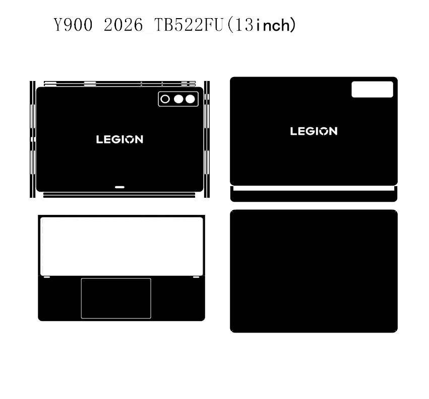 Pre-Cut Anti Scratch Vinyl Sticker Skin for Lenovo Legion Y900 2026 TB522FU 13inch Tablet sticker
