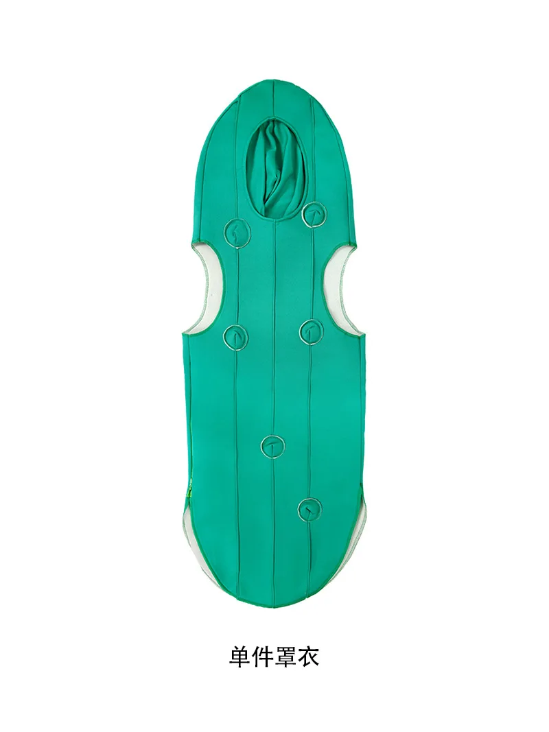 زي المخلل لجميع القديسين - ملابس مضحكة للأطفال البالغين متطابقة مع قبعة، هدية تنكرية للعائلة