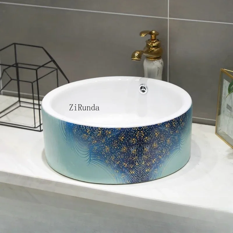 

Керамическая раковина Ванная комната Маленькая квартира Умывальник Простая раковина