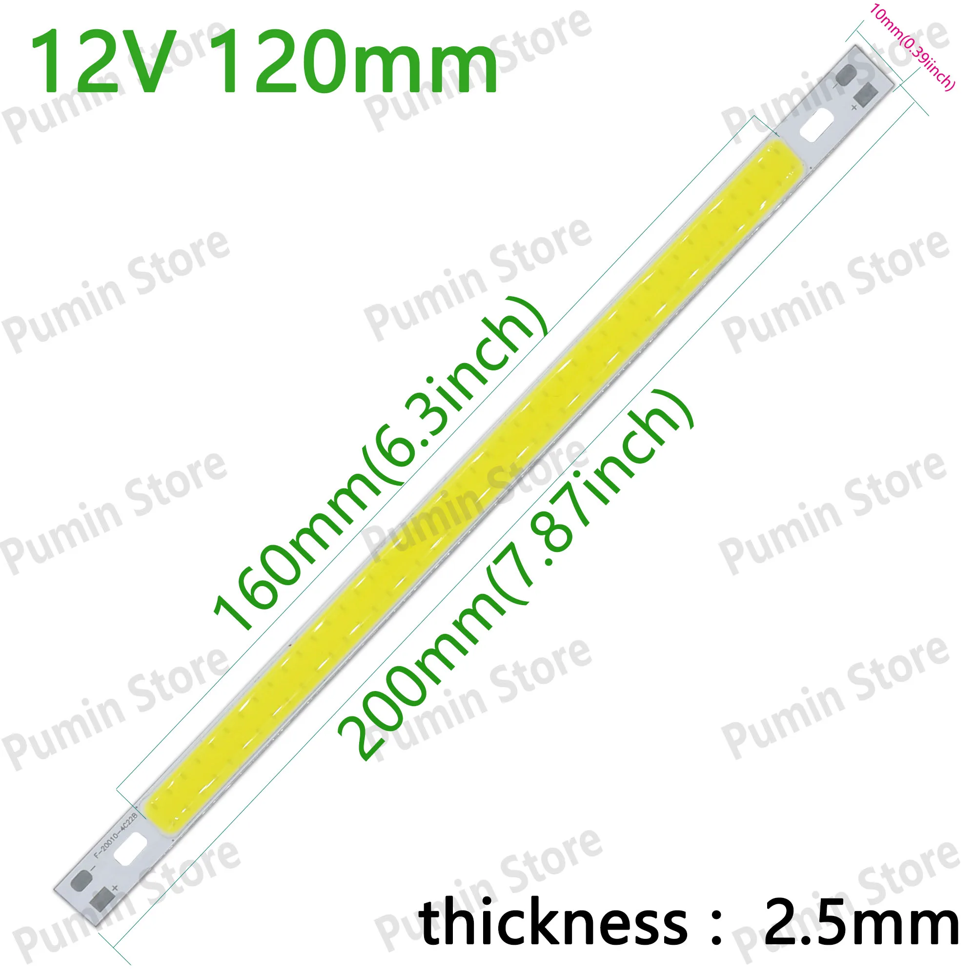 

12V LED COB Strip Light or Light Emitting Diod 12W 6W White Warm light Night light 1000-1500LM Strip Light COB Strips Lamp DIY
