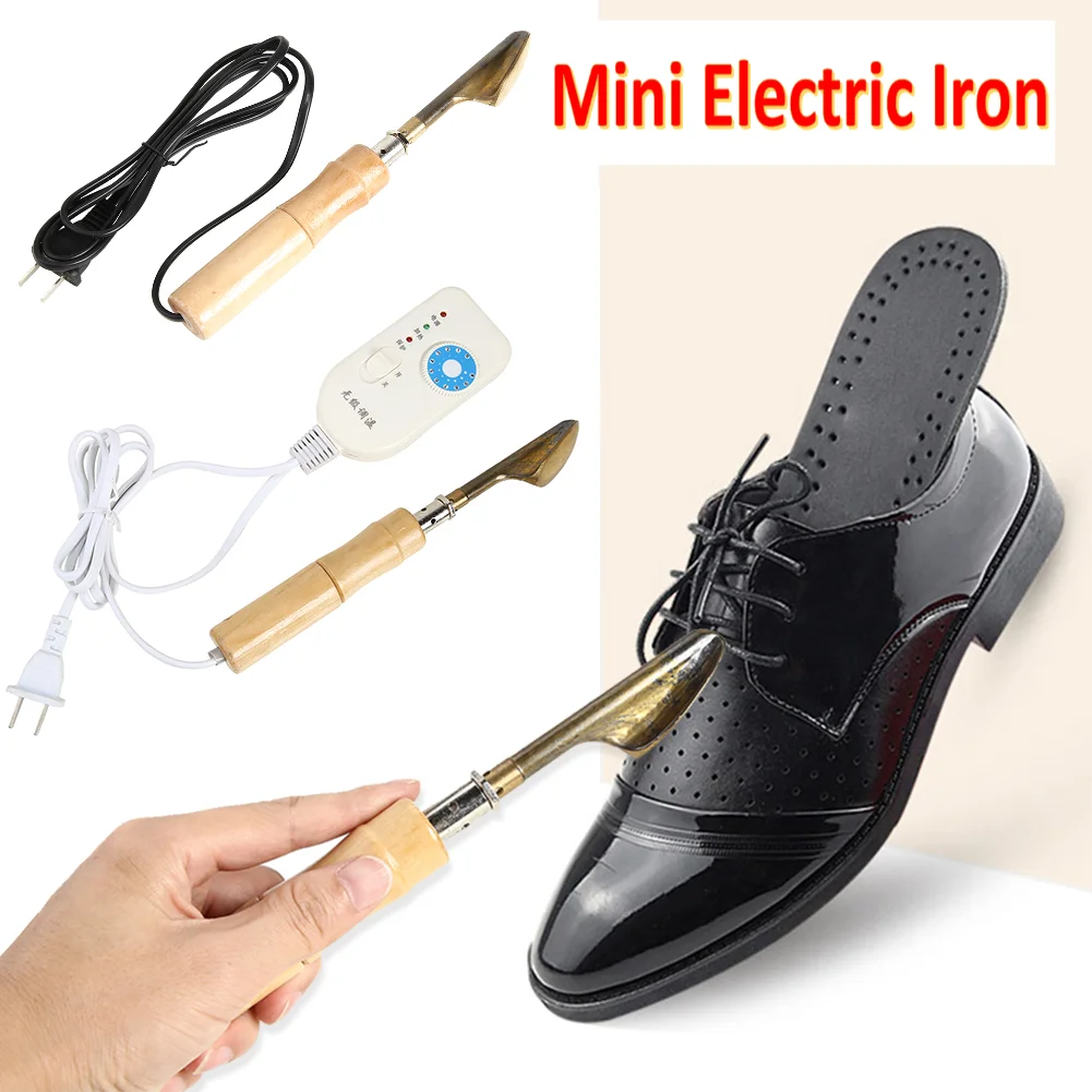 

Mini Iron Portable Small Electric Iron Quick Heating Soldering Iron Household Leather Clothing Bag Shoes Wrinkle Removal Tool