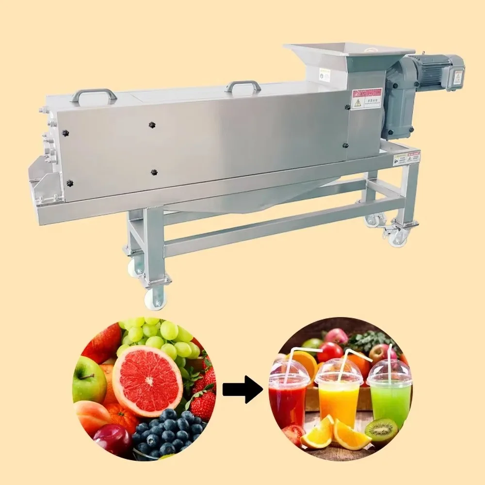 Industrial Cold Pressed Juicer Machine Heavy Duty High Capacity Fruit Vegetable Juice Extractor for Commercial Large