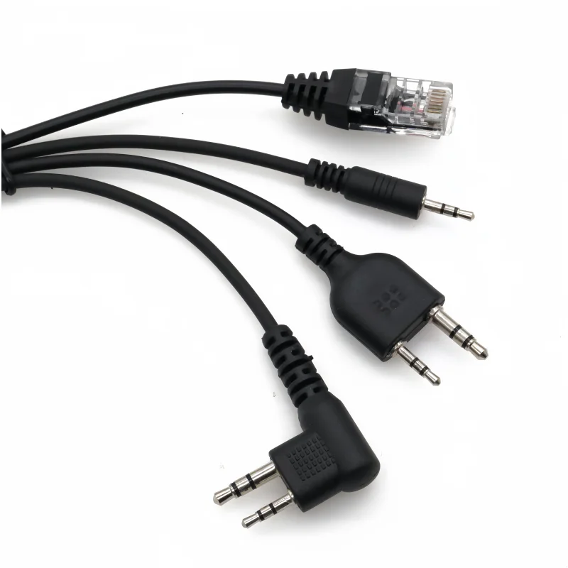 Cable de programación USB 8 en 1 para Baofeng Kenwood TYT QYT Motorola AXU4100 Yaesu ICOM Walkie Talkie Radio coche Radio CD Software