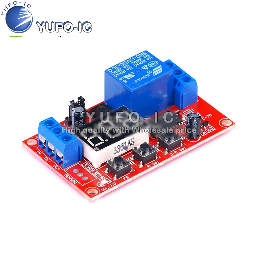 Digital Display Can Mobilize power/cycle/high And Low Level Trigger Multifunctional Delay 12V Relay Module
