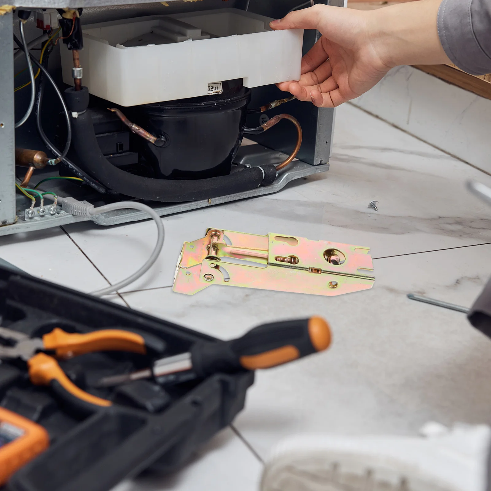 

Refrigerator Freezer Hinge Small Fridge Hinges Silver Durable Iron for Oven Door Temperature Controlled Commercial