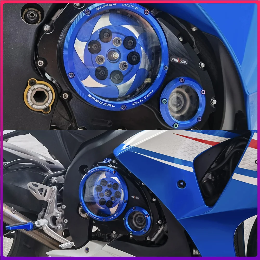 Engine Guard Protector Clear Clutch Cover For Suzuki GSXR1000 GSX-R1000 2009-2016 GSX-R GSXR 1000