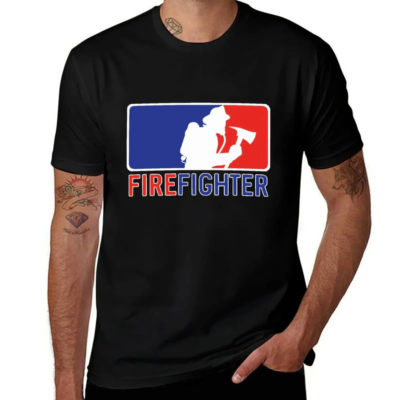 

Firefighter T-Shirt man t shirt cotton t shirt personalised t shirts for man cotton funny T-Shirt