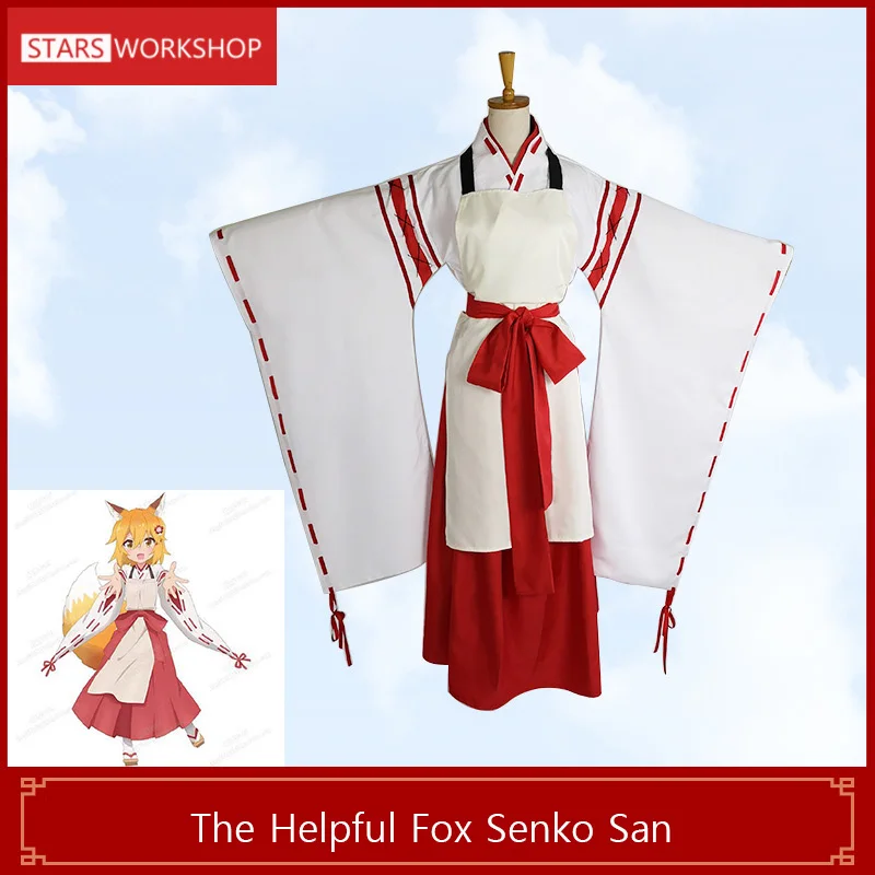

Anime The Helpful Fox Senko San Sewayaki Kitsune No Senko-San Cosplay Costumes Japanese Kimono Maid Suit
