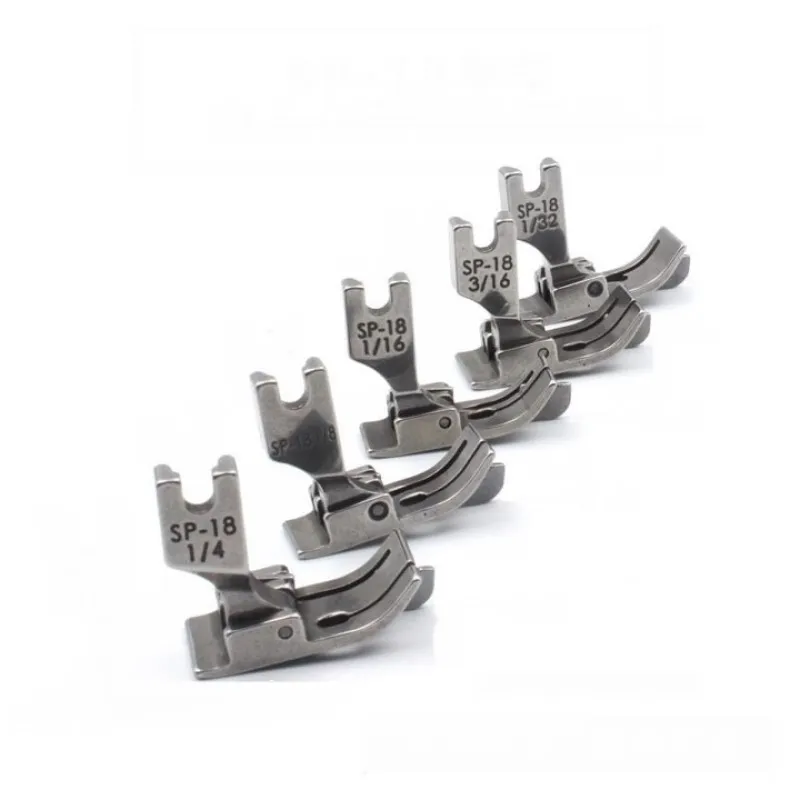 

SP-18 Left / Right Edge Guide Presser Foot For Industrial 1 Needle Flat Car Sewing Machine Accessories 1/2 1/4 3/16 1/8 1/16