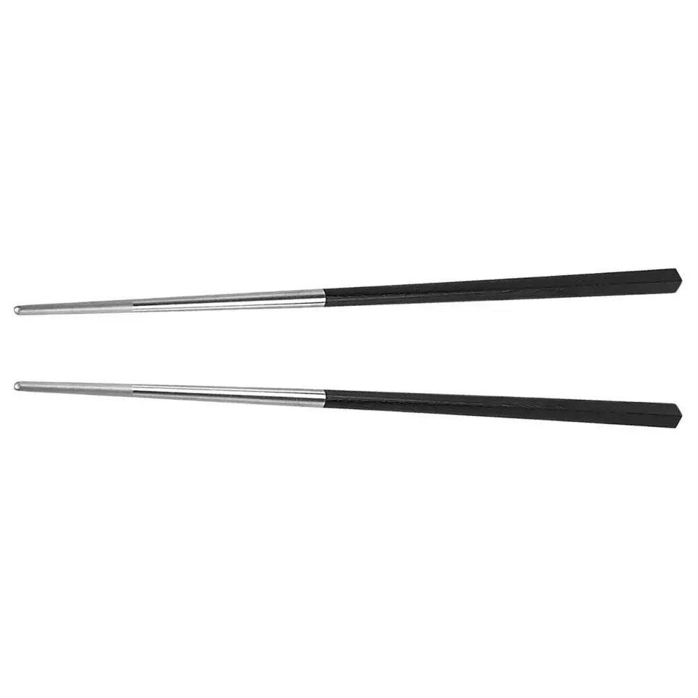 

1 пара титановых палочек для еды, легкие, портативные, для кемпинга, многоразовые, нескользящие, пригодные для мытья в посудомоечной машине, металлические столовые приборы для еды