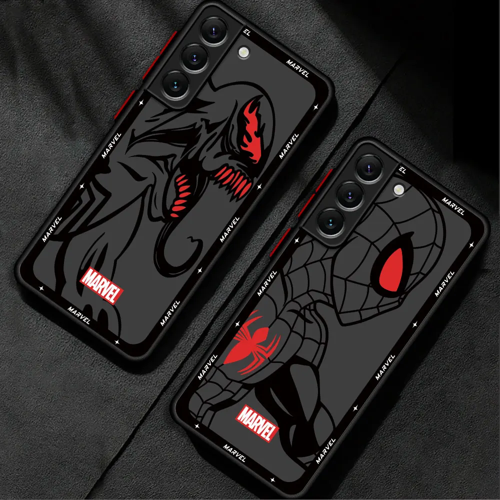 Marvel Spiderman Ironman Phone Case for Samsung Galaxy S24 Ultra S20 FE S10 Lite S23 Ultra S9 S22 Plus S21 TPU Soft Cover