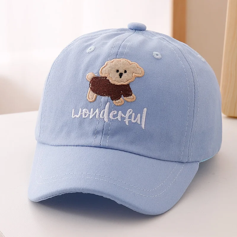 Children's Korean-Style Gentle-Style Teddy Bear Patchwork Doll, Wonderful Embroidered Baseball Cap - Suitable for Outdoor Outing view 4