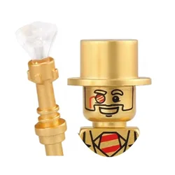 PG999 71001 placcatura in placca oro cromo Mr. Mr Gold Building Blocks Action Figure Toys