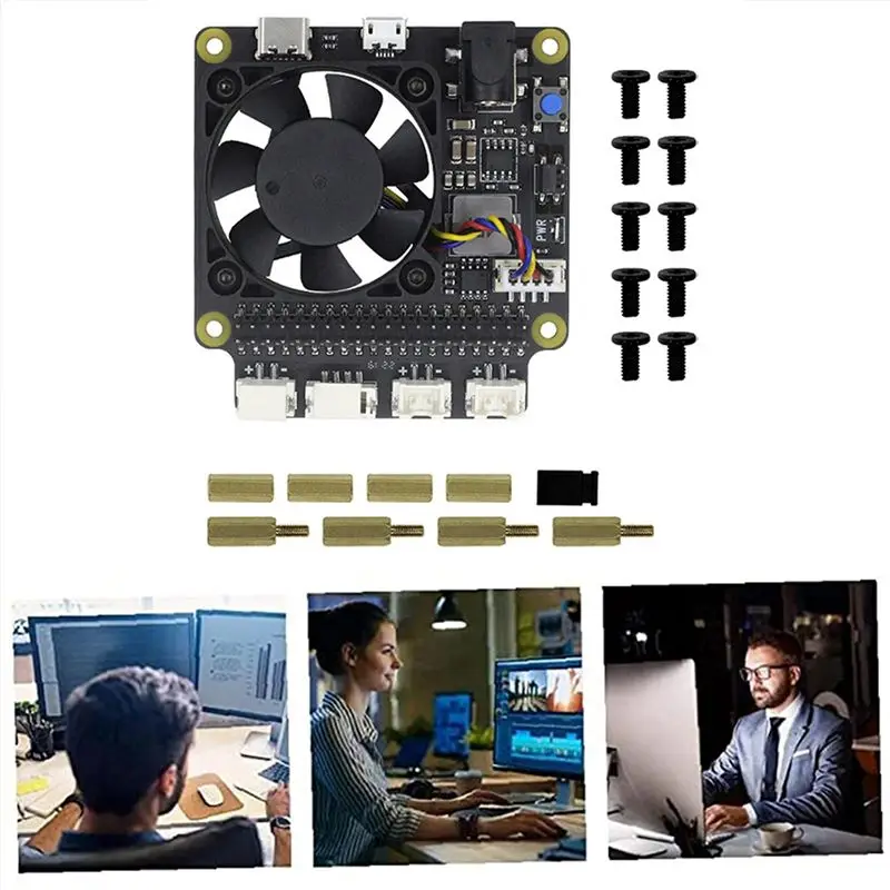 (A96Z] X735 V3.0 RaspberryPi 4B X825 NAS 2.5인치 SATA 하드 디스크 SSD 전원 확장 보드용 전원 관리 확장 보드 썸네일 5
