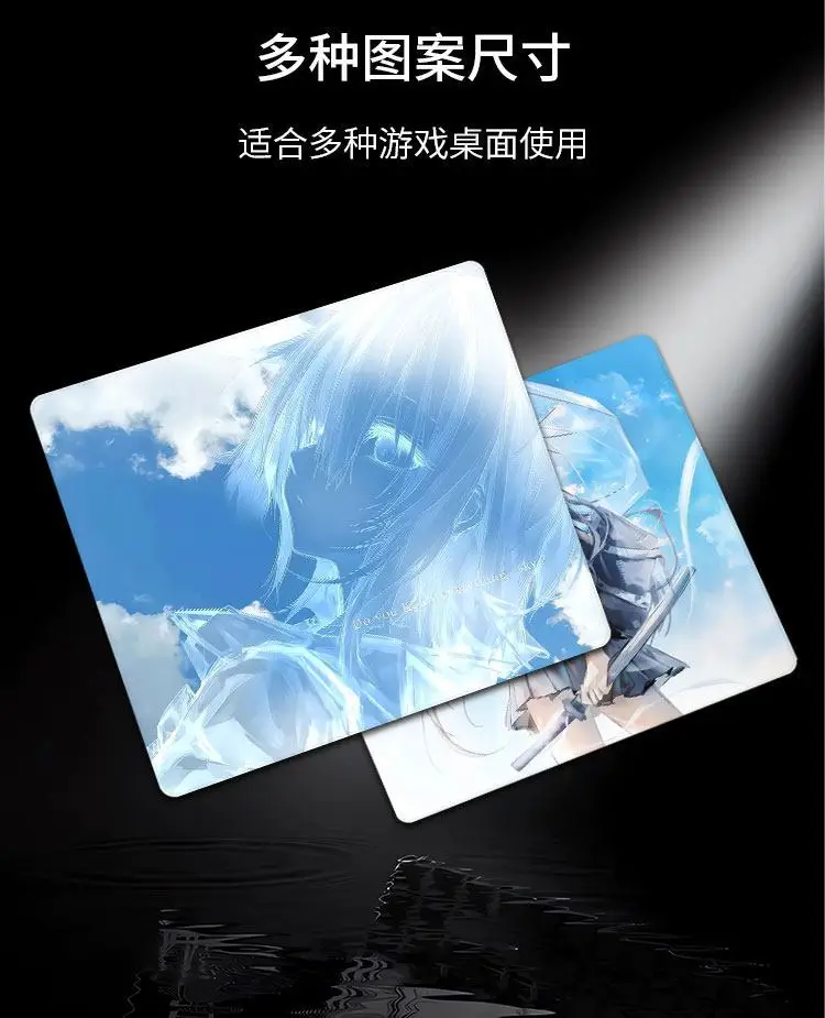 Esports Girl Skypad Upgrade Glass Gaming Mouse Pad Smooth Frosted Tempered Hard Desk Mat FPS Office Customizable Accessories
