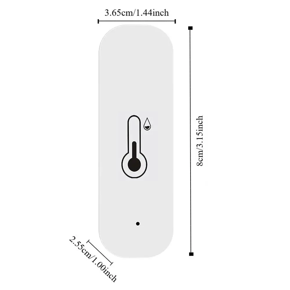 Intelligent WiFi Temperature Humidity Sensor APP Control Battery Powered Humidity Temperature Monitor Convenient