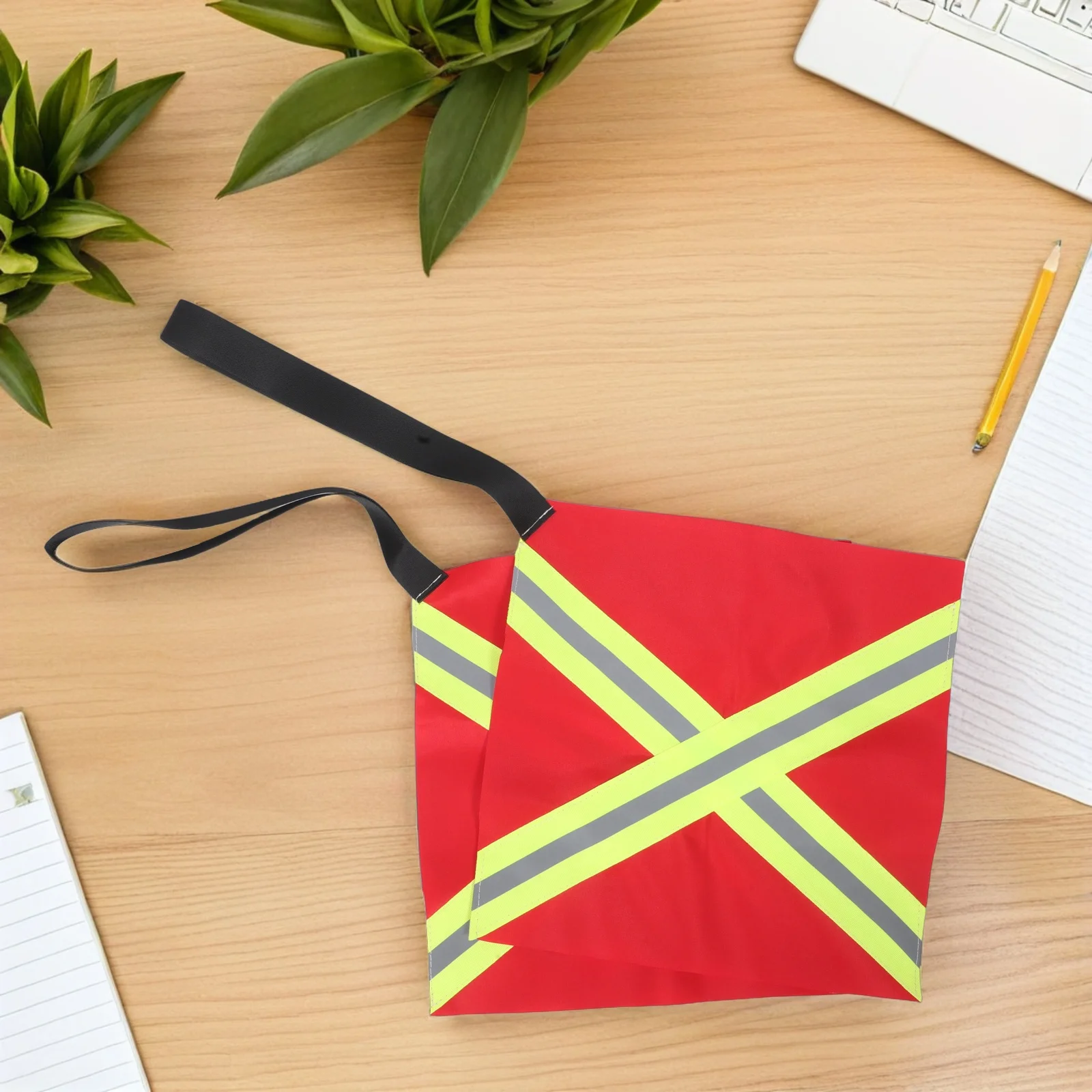 

2Pcs Reflective Kayak Safety Flag Weatherproof Nighttime Visibility Towing Canoe Boat Travel Warning Marker Kayak Flag