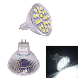 Mini Super Bright MR16 24LEDs 5050 SMD 5W LED Spotlight Bulb DC 12V White Home Lighting Replace 50W Halogen Lamps