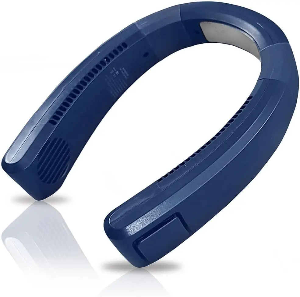 Aire acondicionado portátil para el cuello – Dispositivo de enfriamiento para el cuello y la cara con batería recargable – Diseño sin aspas