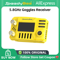 SpeedyBee 5.8GHz 48CH Dual Receiver OLED Support OSD Firmware Update Ground Station Module For Fatshark  ORQA FPV Goggles