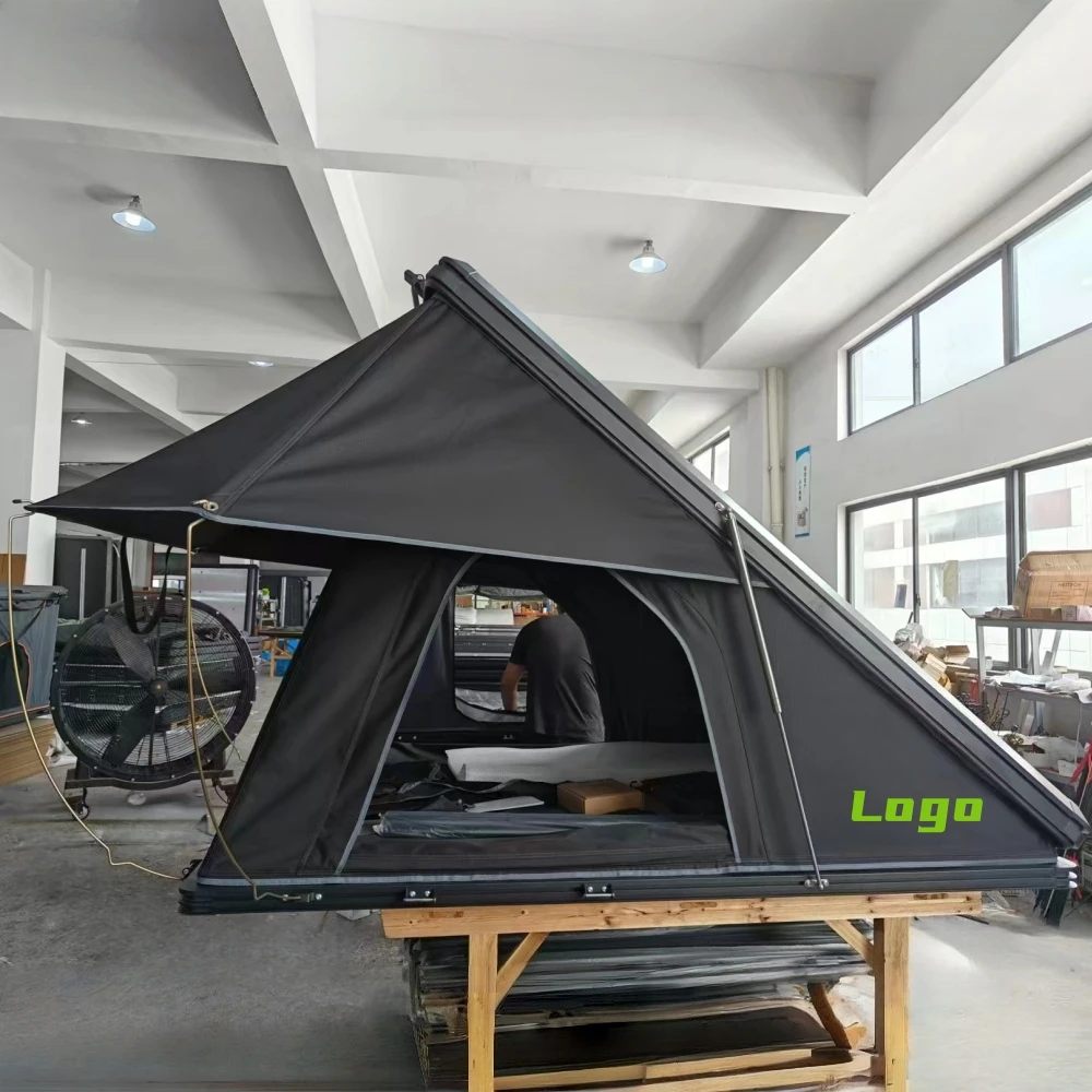 Overland 2-3 Person Aluminium Roof Top Tent Hard Shell Rooftop Tent for Car SUV Truck Camping