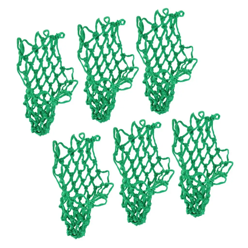 6Pcs Billiard Pool Snooker Table Nylon Mesh Net Bags Pockets Club Accessory