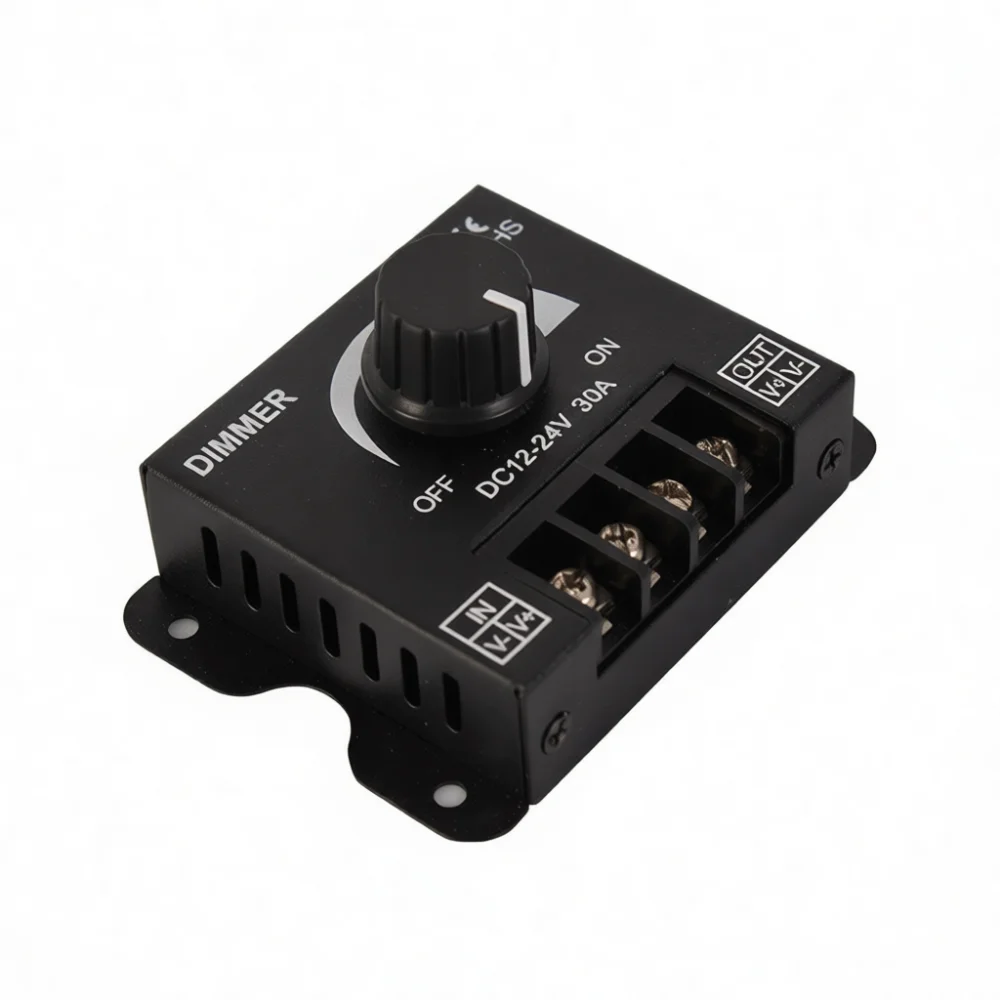 Rotary Dimmer Switch For LED Strip 12V 24V Controller For RGB Monochrome Dual Color Lighting Ribbon Indoor Decor