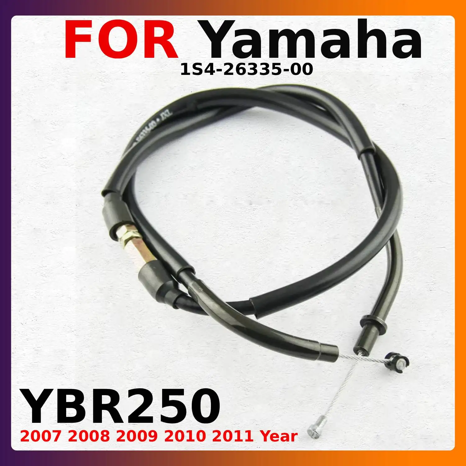 

Motorcycle Parts Clutch Cable Pull Brake Line For Yamaha YBR250 Brand New Moto Equipments 2007 2008 2009 2010 2011 1S4-26335-00