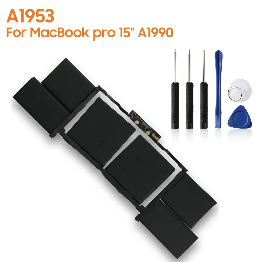 

Новая сменная батарея A1953 для MacBook Pro 15 дюймов A1990 2018 2019, мощные аккумуляторные батареи 7336 мАч, высокая емкость