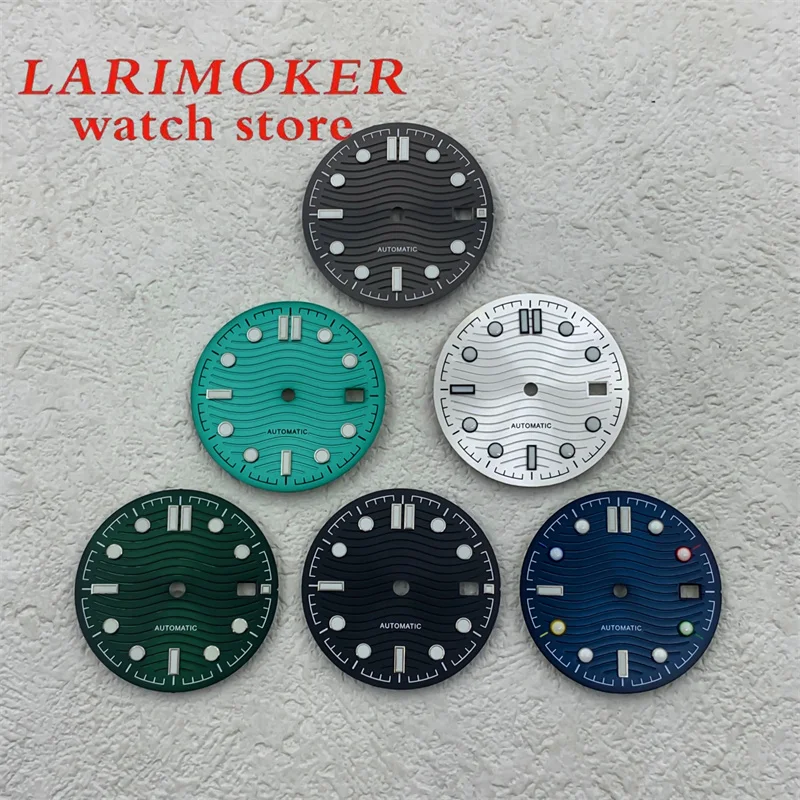 BLIGER-esfera aséptica de reloj de 31mm, posición de reloj de 3 o pulgadas, esfera blanca/negra/azul/verde, adecuada para movimiento NH35