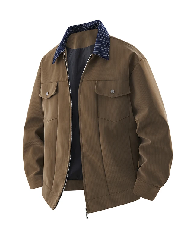 

Мужская повседневная свободная куртка в уличном стиле, модная, весенне-осенняя, в корейском стиле, универсальная, удобная верхняя одежда для молодежи