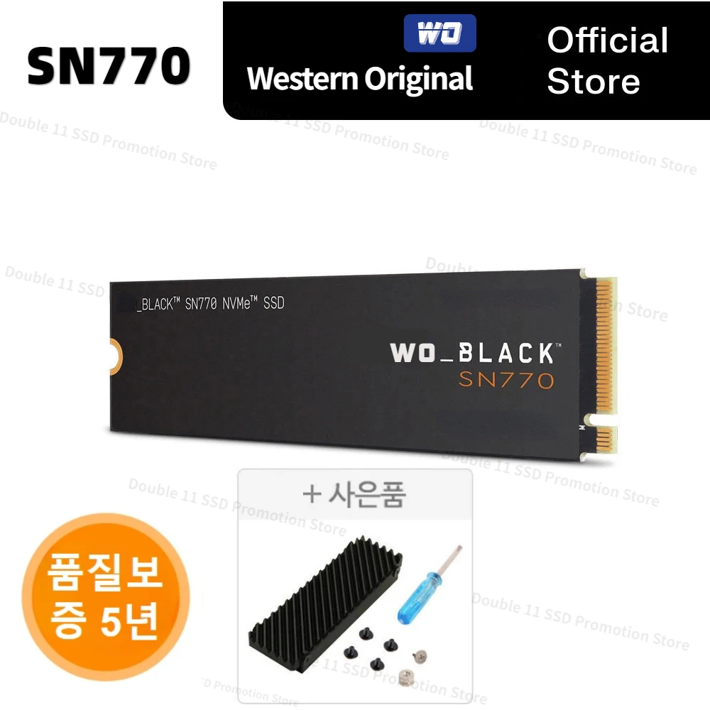 NEW Original BLACK SN770 4TB NVMe SSD 2TB 1TB 500GB 250GB Internal Gaming Solid State Drive Gen4 PCIe M.2 2280 up to 5150 MB/s