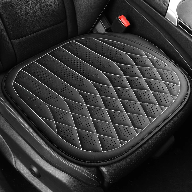 

Four Season Universal PU Leather Car Seat Cover Breathable Pad Front Seat Cushion Fit Most Car, MPV, Truck Van Auto Interior