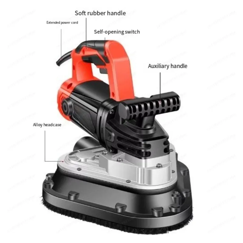 Jmz-Handheld Three-Head Dust-Free Cement Grinder Epoxy Floor Grinder Concrete Floor Renovation Grinding Stone