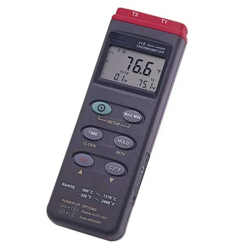 DTM-318 2CH Type K thermocouple thermometer Digital temperature data logger