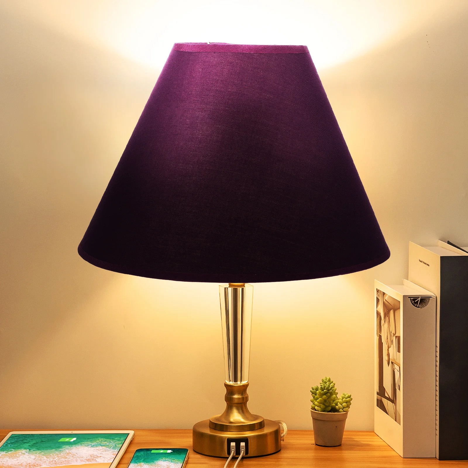 

Cloth Lamp Shade 12 Inch Round Replacement Cover For Table Floor Lamp Simple Fabric Shade Decorative Lighting Accessory