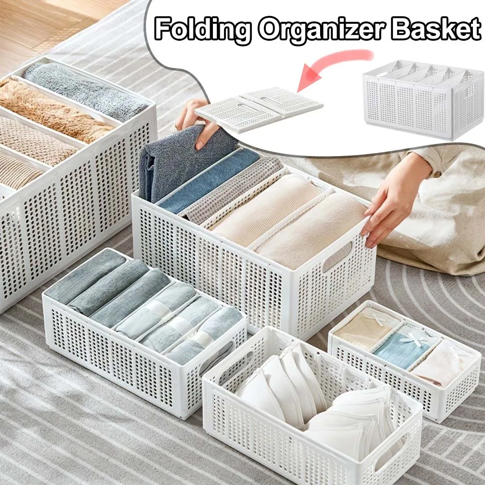

S/L Drawers Storage Box for Clothes Divider Storage Folded Underwear Organizer Basket for Living Room Office Caixa Organizadora