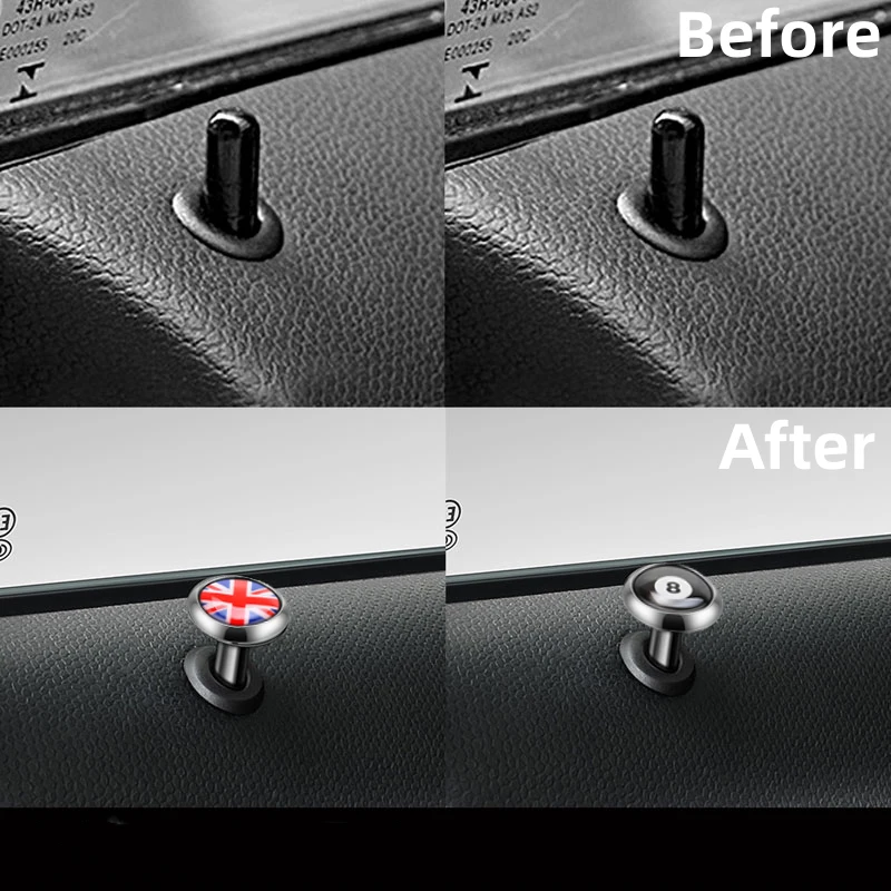 For MINI COOPER S One JCW F55 F56 F60 R50 R55 R56 R57 R60 R61 Car Door Safety Metal Bolt Door Lock Button Pin Trim Accessories