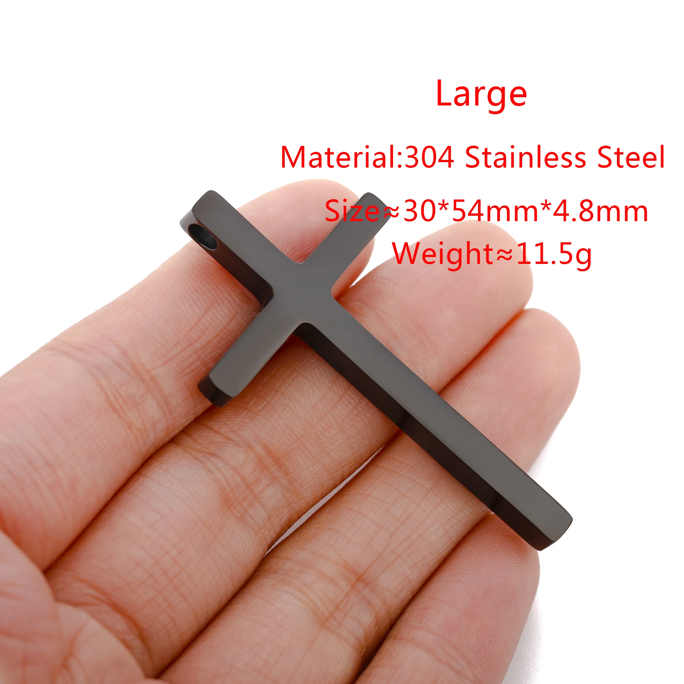 Edelstahl Kreuz Charms für Schmuck herstellung Halsketten DIY Religion Kreuze Anhänger Zubehör liefert handgemachte Ergebnisse – Detail 17