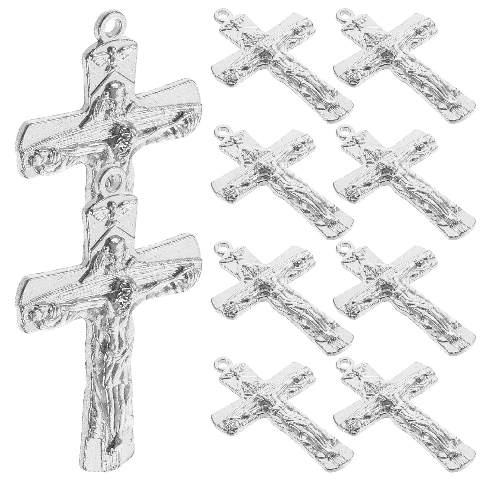 

10Pcs Small Exquisite Cross Charms Alloy Pendants for DIY Jewelry Making Reliable Durable Accessories Cross Alloy Charm