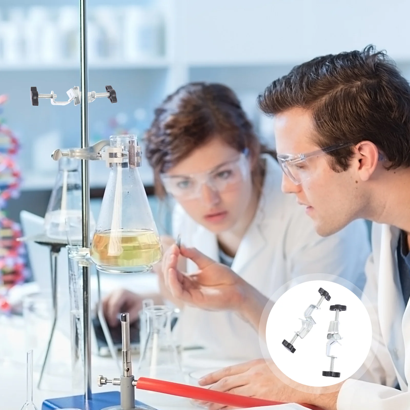 Çapraz Klip Patron Kafa Tutucu Ayarlanabilir Kelepçe Bosshead Braketi Laboratuvar Malzemeleri Ekipman Stand Braketleri