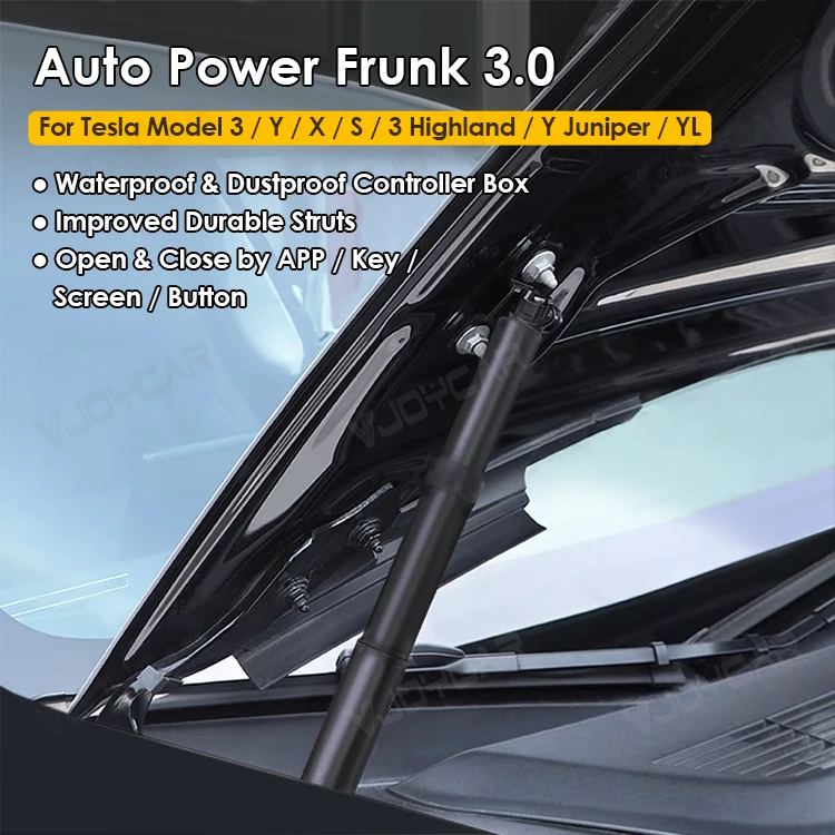 New Y Juniper Model Y Auto Power Frunk For Tesla Model YL 3 X S 3 Highland Waterproof Electric Front Gate Automatic Lift Close